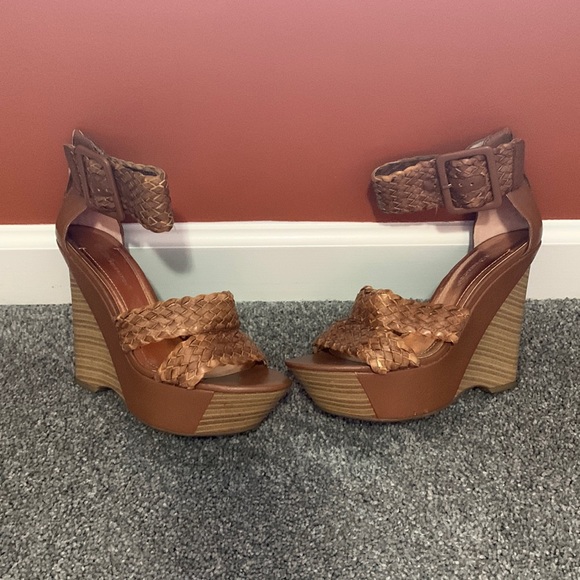 BCBGeneration Wedge sandals. Size 8. Color Brown - Picture 1 of 1